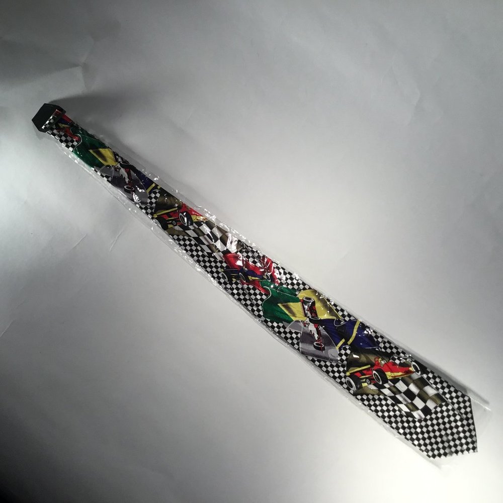 Gold City Car Racer Neck Tie